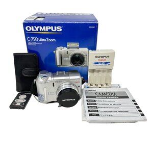 Olympus C-750 Ultra Zoom 4MP Digital Camera w/ XD Card - Tested/Works